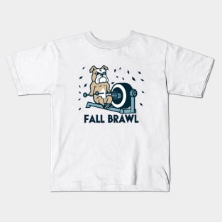 Fall Brawl Bulldog Gym retro Kids T-Shirt